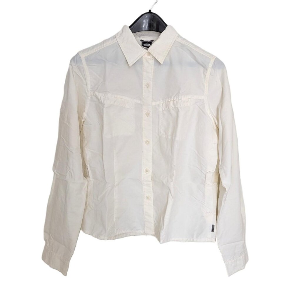 The North Face Women's White Long-Sleeve Shirt M